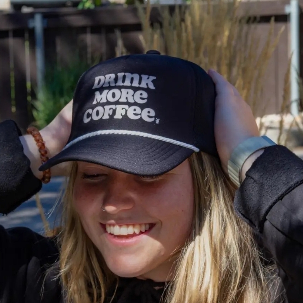 It's here! The Official Dutch Bros Trucker Hat NWOT Black and White 🎩🤠